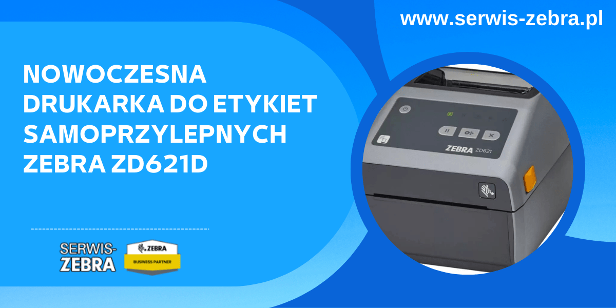 Nowoczesna drukarka do etykiet samoprzylepnych Zebra ZD621d